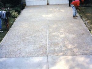 exposed concrete aggregate contractor Northerner Virginia